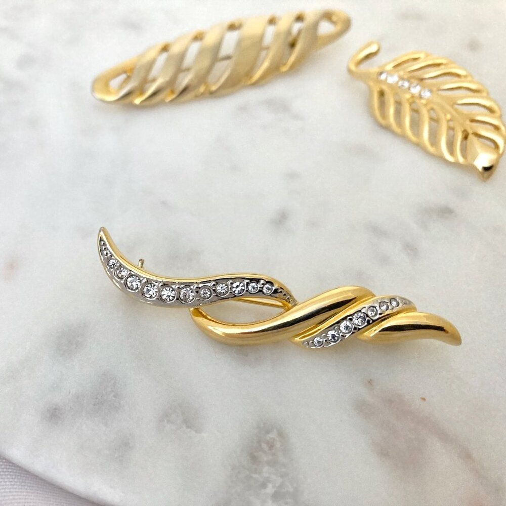 Gold Tone Brooches Bundle - Picture 6 of 6